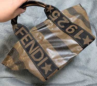 【FENDI】1925 ITALY ROMA ロゴ ショルダーストラップ 収納袋 ep_vintage luxury Store - Leather - Black – dct - Back