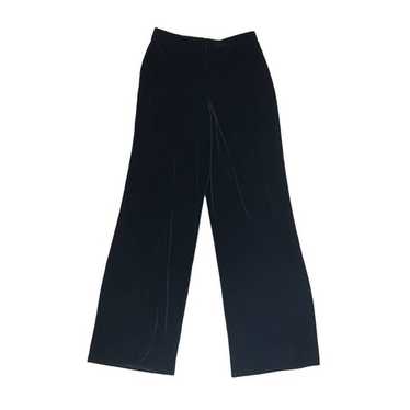 パンツ 90s vintage slacks black velour Black Velvet Trousers 90s High Waisted Pants Straight Leg