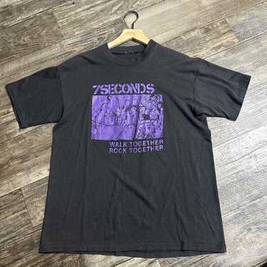 7SECONDS グラフィックTシャツXL 　80s 7 Seconds t shirt - Gem