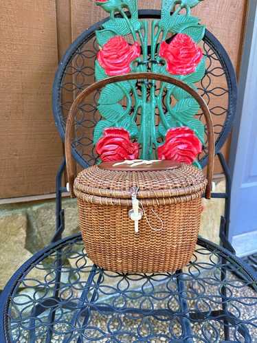 Big Nantucket ウーヴンレザーバスケットバッグ Ф nantucket basket big – pieces assembled