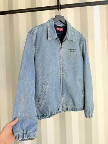 最終値下げSUPREME DENIM HARRINGTON JACKET Supreme Denim Harrington (FW16)