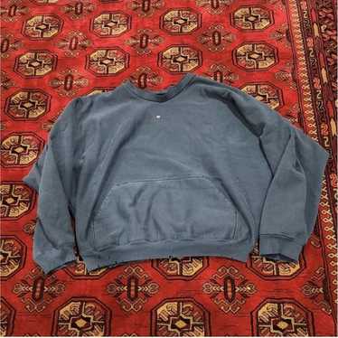YZY GAP BALENCIAGA / モックネック / DARK BLUE Yeezy Gap Engineered by Balenciaga Logo Long-Sleeve Tee