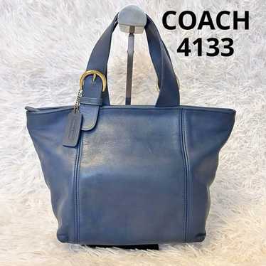 バッグ COACH Vintage Navy Leather Handbag 4133 Vintage Coach 4133 Handbags Black Leather 06783a | eBay