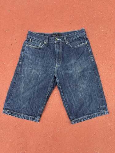 極太　Sean john デニムショーツ　jorts 濃紺 sean john 極太 Jorts バギーショーツデニムショーツ - メルカリ