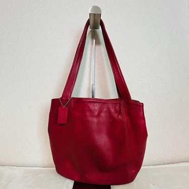 バッグ OLD COACH Large tote bag RED Used coach old coach/tote - Gem
