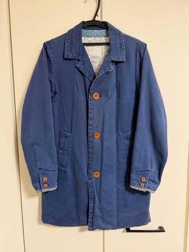 こゆり　visvim MIES COAT INDIGO BORDER visvim MIES COAT