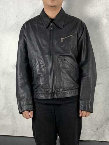 Armani jeans leather jacket - Gem