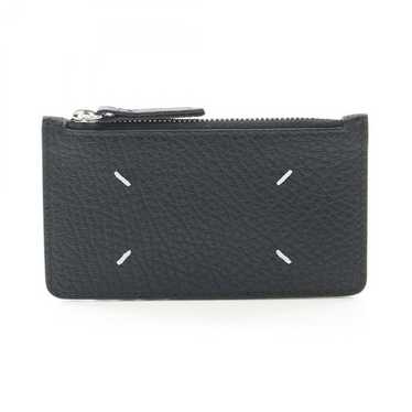 ★Maison Margiela★ Maison Margiela Card Wallet Mini Coin Pu Maison Margiela Numbers-motif Padded Leather Coin Pouch