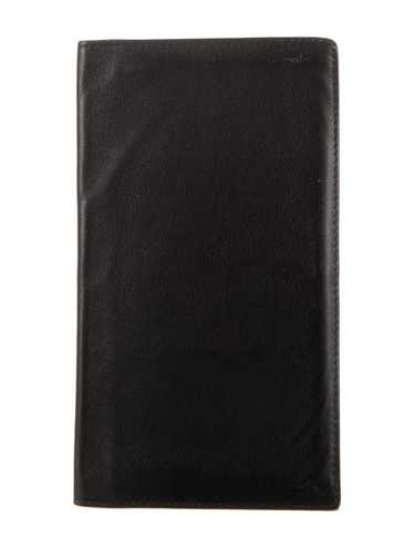 Hermès Citizen Twill Long Wallet Noir Swift Leath… - image 1