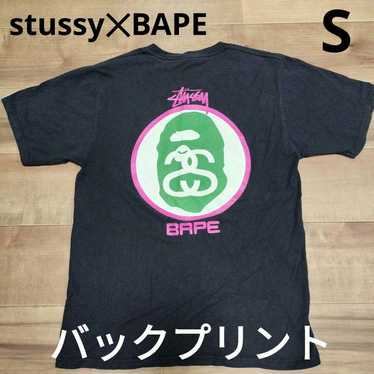 stussy ノベルティー  レア  ウィール APE Limited Edition Bape A Bathing Ape x Stussy T-shirt | eBay