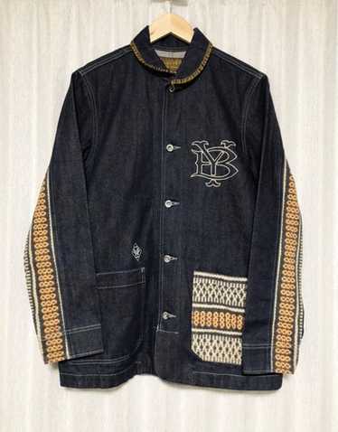 24AW NEIGHBORHOOD WASHED COVERALL JKT青XL Neighborhood: Blue Washed LW Coverall Denim Jacket | SSENSE