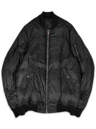 ジャケット・アウター Rick Owens flight bomber 46 Rick Owens: Black Bauhaus Flight Bomber Jacket | SSENSE