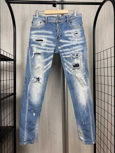 美品✨️ DSQUARED2 Classic kenny twist jean Dsquared2 17cm Distressed CLASSIC KENNY TWIST Jeans men
