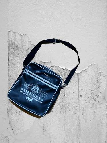バッグ y2k archive 00s DIESEL Denim nylon 2way Archive Y2k DIESEL Black Denim Bag - メルカリ