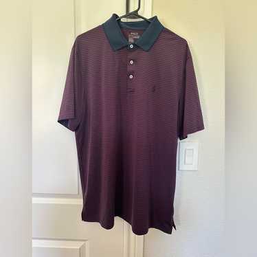 Polo by Ralph Lauren Maroon and Navy Classic Polo… - image 1