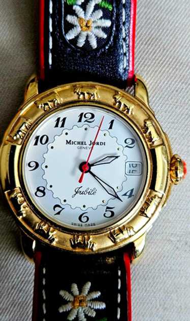 MICHEL JORDI レディース時計 花柄刺繍 MICHEL JORDI FLOWER WATCH 1291 QUARTZ LADY SWISS MADE | eBay