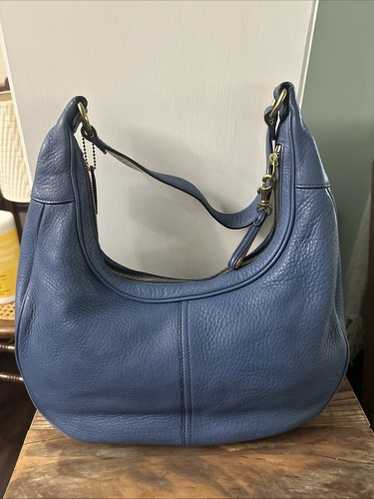 バッグ COACH One Shoulder small hobo blue rare Coach hobo one shoulder - Gem