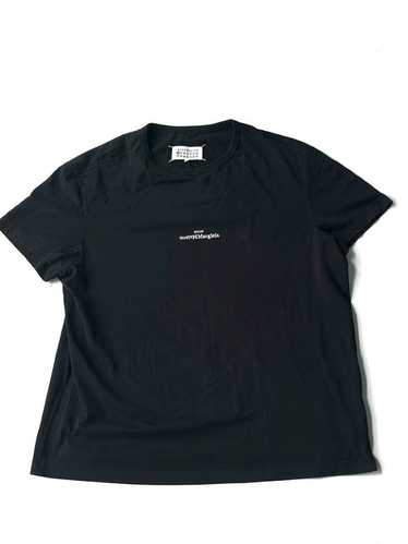 【送料&関税込】Maison Margiela Reverse Logo-printed Crewnec Maison Margiela Reverse logo-print Cotton T-shirt | Black