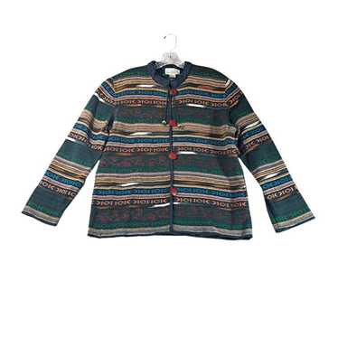 Flashback Boho Ethnic Tapestry Jacket Size Medium… - image 1