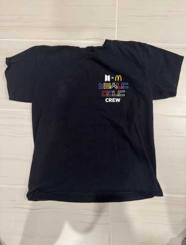 【VINTAGE】BTS x Mcdonald's Crew T-shirt BTS X McDonald's Crew Black T-shirt Size Medium | eBay