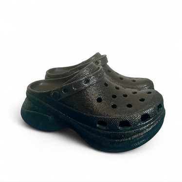 crocs Bae Glitter グリッター Clog Black 国内発送 crocs サンダル Bae Glitter Clog / クロックス ベイ グリッター