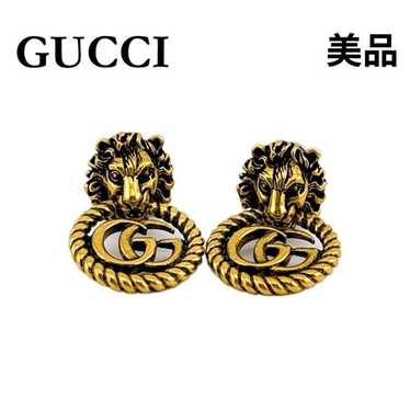 ピアス Lion Head Mesh Earrings Gucci Lion Head Mesh Earrings - Runway Catalog