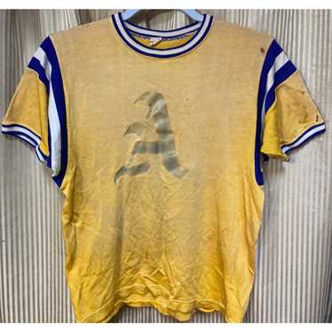 40s Russell Southern Co. フットボールtシャツ 44番 VINTAGE 60'S RUSSELL SOUTHERN FOOTBALL T-SHIRTS MUSTARD/40