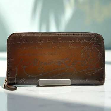小物 Berluti ITAUBA Silver Scritto LongWallet Limited Berluti Itauba Wide Scritto Leather Long Wallet | eBay