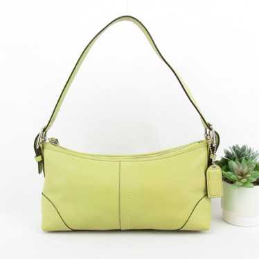 バッグ Vintage Coach Signature Pouch Green y2k Vintage Coach Signature Pouch, Green, Y2K