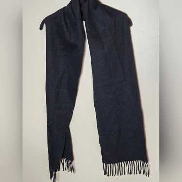 Wool blend scarf fringe - Gem