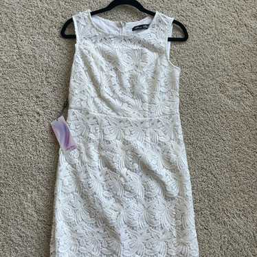 NWT Elegant White Lace Dress NWT - image 1