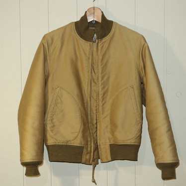 【TOYS McCoy】 DeckJacket NAF-1168 TOYs McCOY N-1 Hooded Deck Jacket Khaki Cotton Size 38 Used