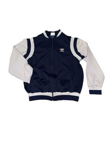VINTAGE 1980s〜adidas TRUCKSUIT JACKET 国旗 Vintage Adidas Track Jacket Tracksuit Bomber Large 42-44