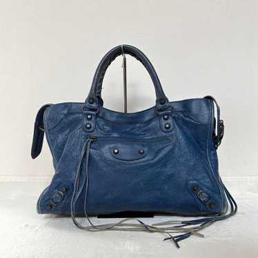 バッグ Balenciaga City Bag The First 2 WAY BALENCIAGA The First Hand Shoulder Bag 2-way Green Leather