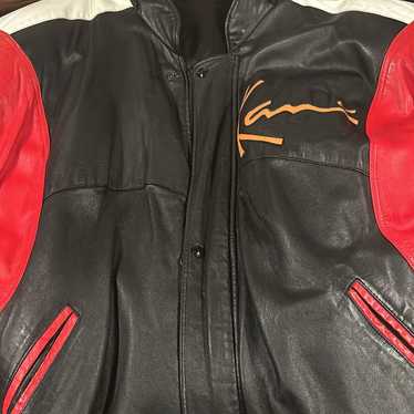 Karl Kani レザージャケット Karl Kani Revives Iconic '90s Leather Varsity Jacket: Photos