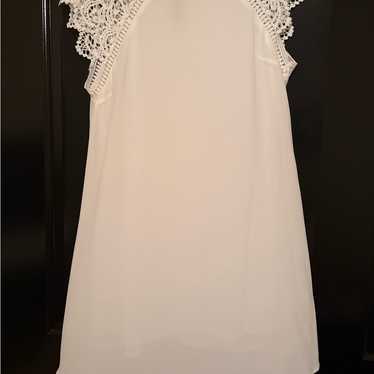 Elegant White Lace Trim Women's Dress - image 1