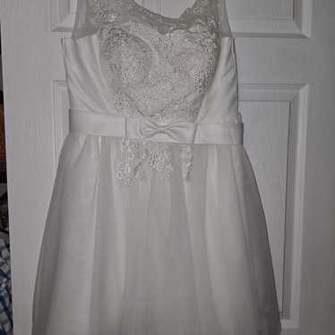 Elegant White Lace Kids Dress - image 1