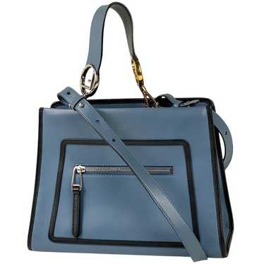 FENDI RUNAWAY ハンドバッグ　ショルダーバッグ 2way Fendi Runaway Handbag 2-Way Shoulder Bag Leather Navy Blue