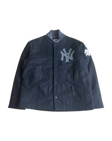 ジャケット・アウター archive B-3 design wool jacket navy M Women's Wool Varsity Jacket in Navy - Thursday