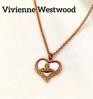 ★Vivienne Westwood★ Vivienne Westwood 25SS Women's Petra P Petra Pendant Necklace in GOLD-WHITE-PEARL-TINT-MOP-WHITE