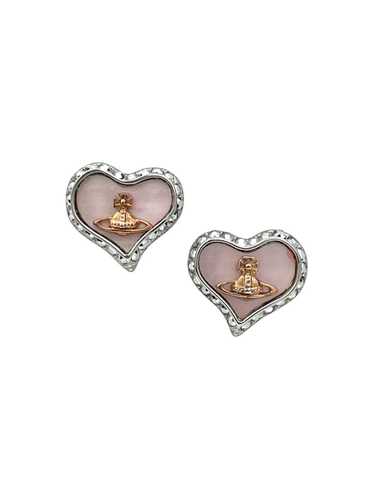 VIVIENNE WESTWOOD ピアス Heart embellished earrings814189 Heart embellished earrings in silver - Vivienne Westwood