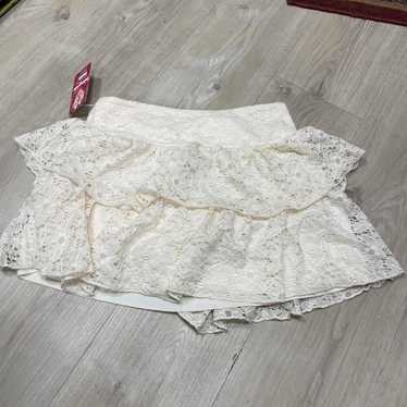 Wet Seal Women's Cream And White Skirt - image 1