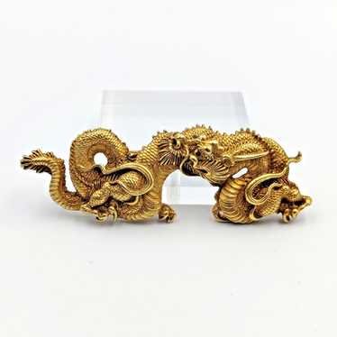 【極希少】ALVA MUSEUM REPLICAS ブローチ 龍 ゴールドカラー 極希少】ALVA MUSEUM REPLICAS ブローチ 龍 ゴールドカラー