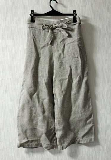 イチ ichiAntiquités Cotton Sarrouel Pants Namu Shop - Ichi Antiquites Linen Denim Sarouel Pants - Natural