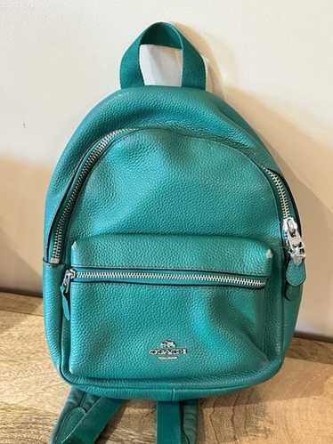 ◎vintage◎ COACH Mini リュック Green Coach Vintage Preowned RARE Bottle Green Rucksack Backpack