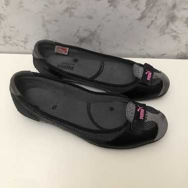 Puma black leather flats - Gem