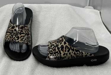 サンダル OOFOS OOAHH LUXE LEOPARD OOAHH LUXE LEOPARD 5002535496 OOFOS | Shoes | Oofos Ooahh Luxe Slide Leopard Print Sandals