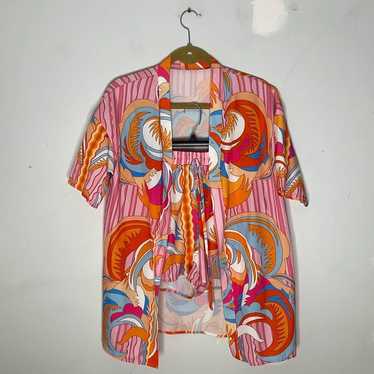 Shein Colorful Multicolored Patterned Two Piece B… - image 1