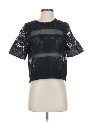 Rebecca Taylor Women Black Short Sleeve Top 2 - image 1