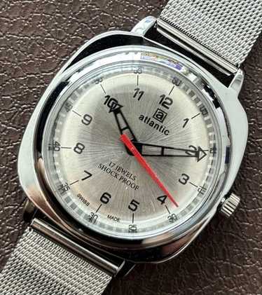 ヴィンテージ 腕時計 メンズ atlantic 美品 ザ・スタック The STAC 日本製 腕時計 ウォッチ レトロ クラシック